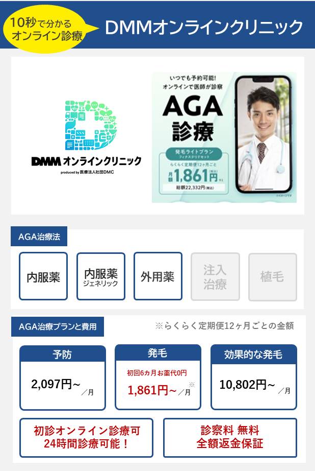 DMMオンラインクリニックバナー